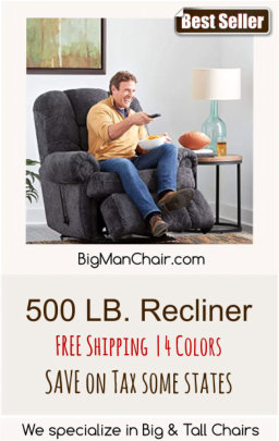 500 LB. Recliner | Big Man Chair