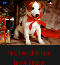 Pets love Christmas too on Amazon