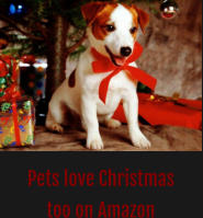 Pets love Christmas too on Amazon